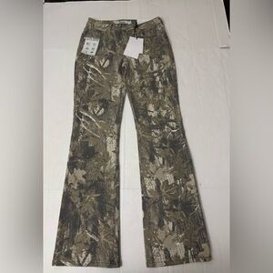 Refrain Los Angeles Mid Rise Boot Cut Jean Women Size 3/26